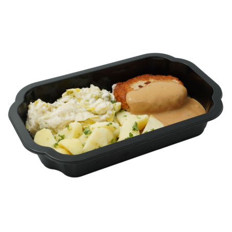 Hamburger in pepersaus met...